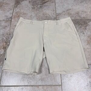 BYLT Kinetic Shorts Men's 3XL Khaki 9" Inseam Casual Stretch Performance Gym